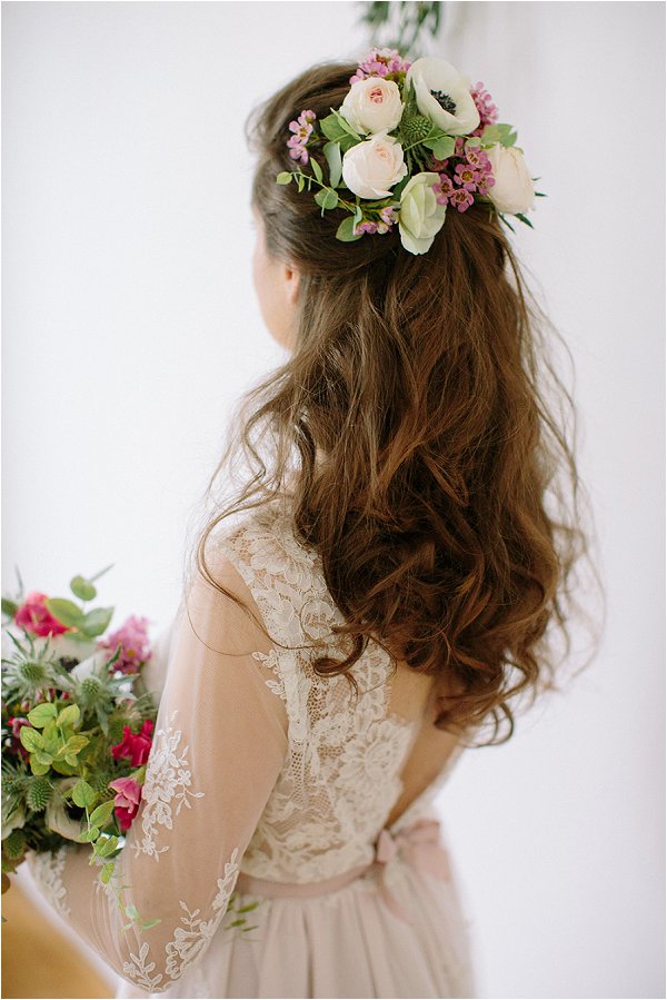 wedding floral headdress