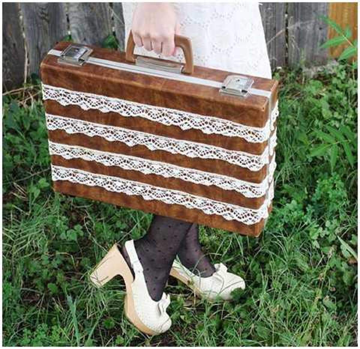 lace suitcase