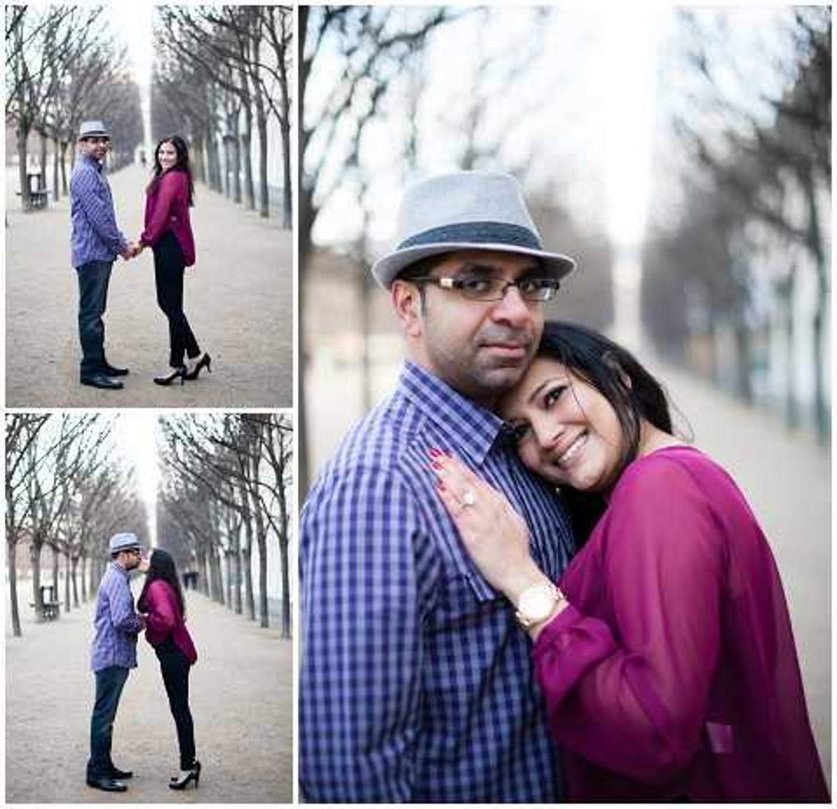 engaged in paris
