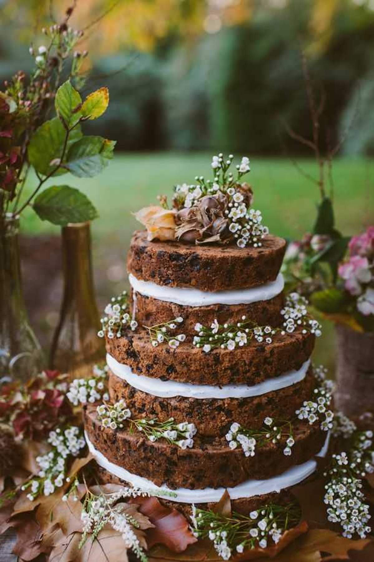 boho wedding cake - rustic boho wedding cake