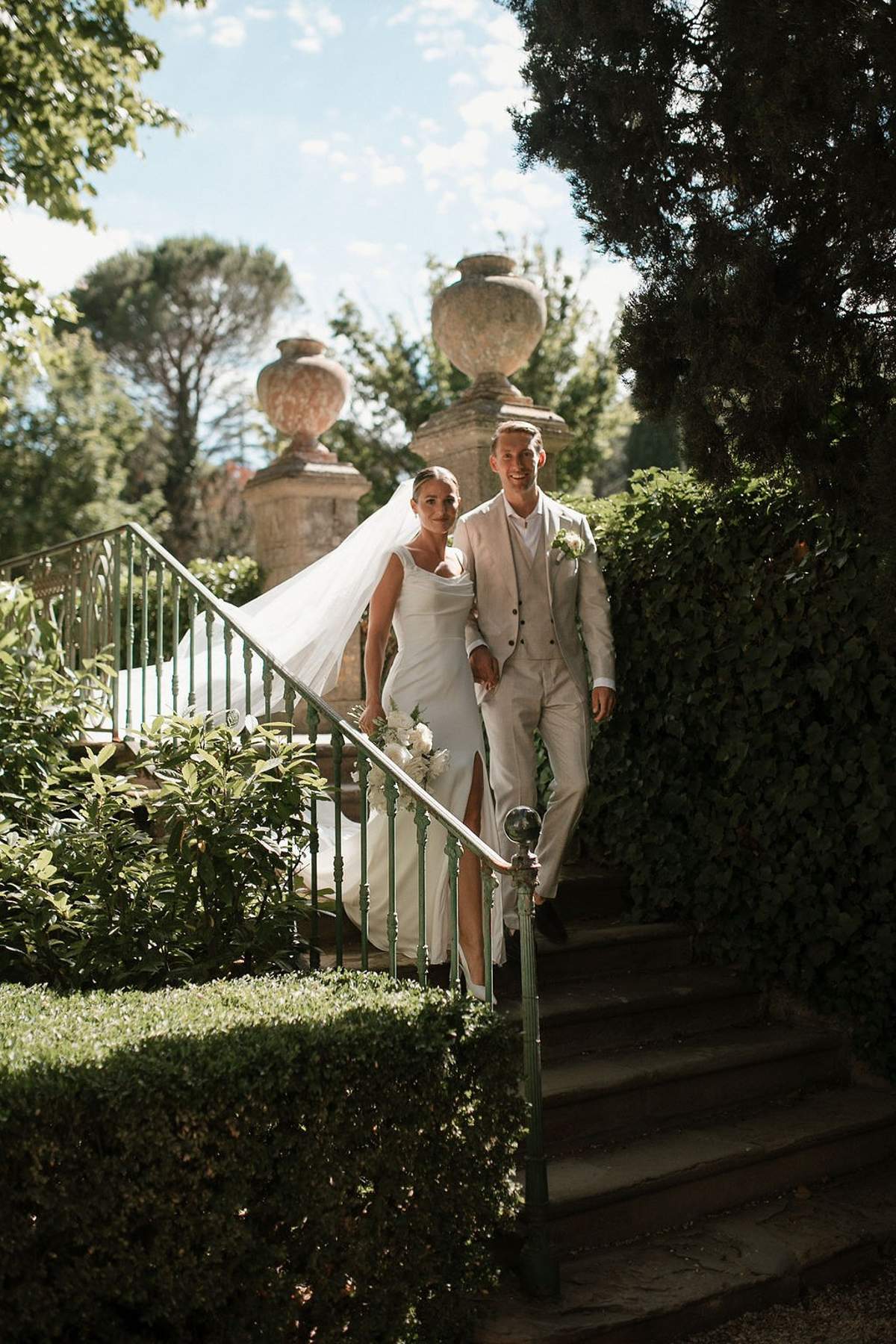 A Garden Solstice Chateau Sainte-Roseline Wedding: Brittany and Valentin in Provence