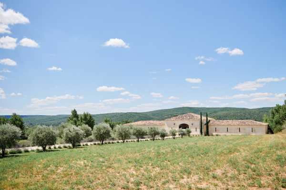 Lavender Fields and Cotton Tents at Domaine de Bres, Provence