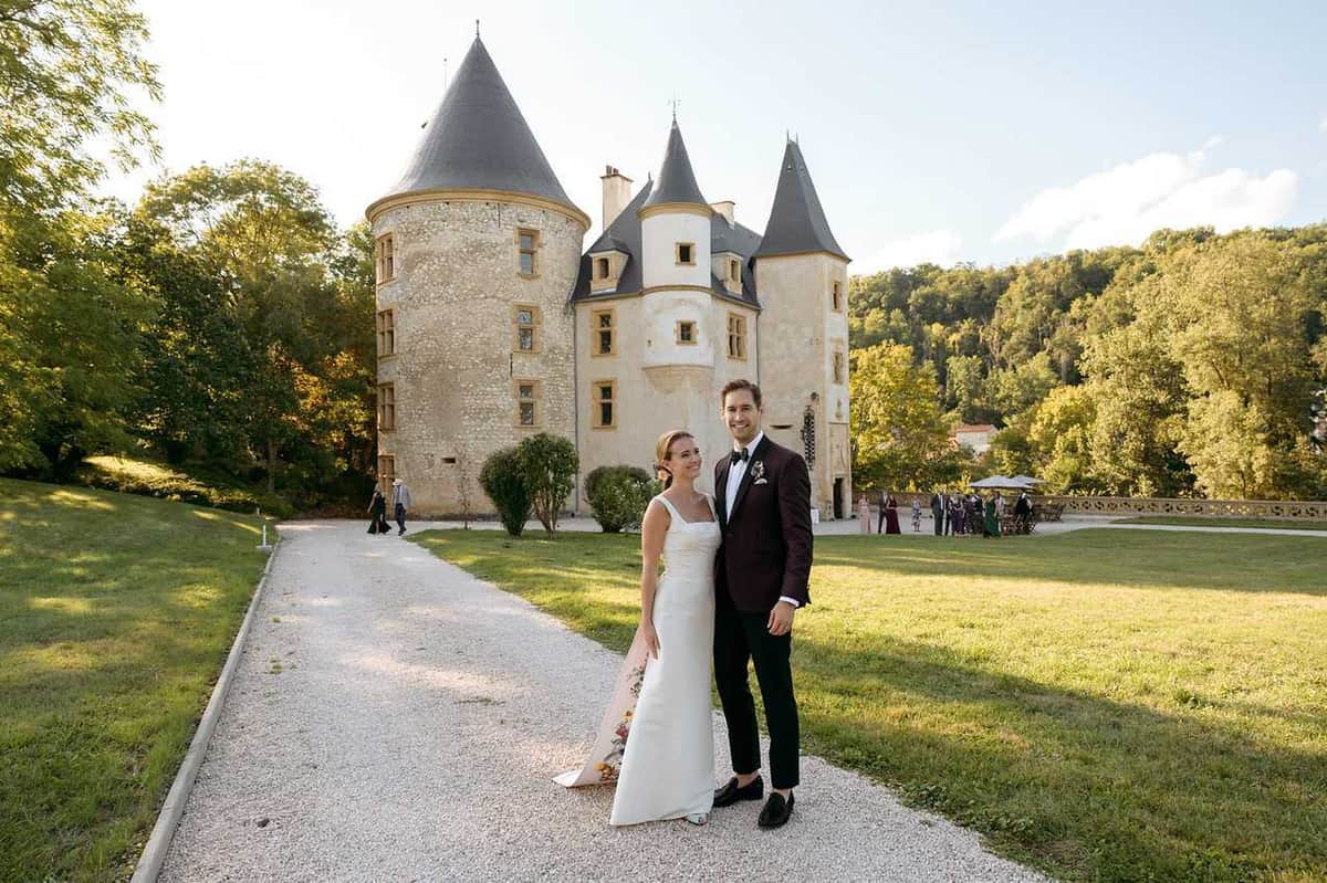Burgundy and Coral at Chateau Saint-Martory, Occitanie