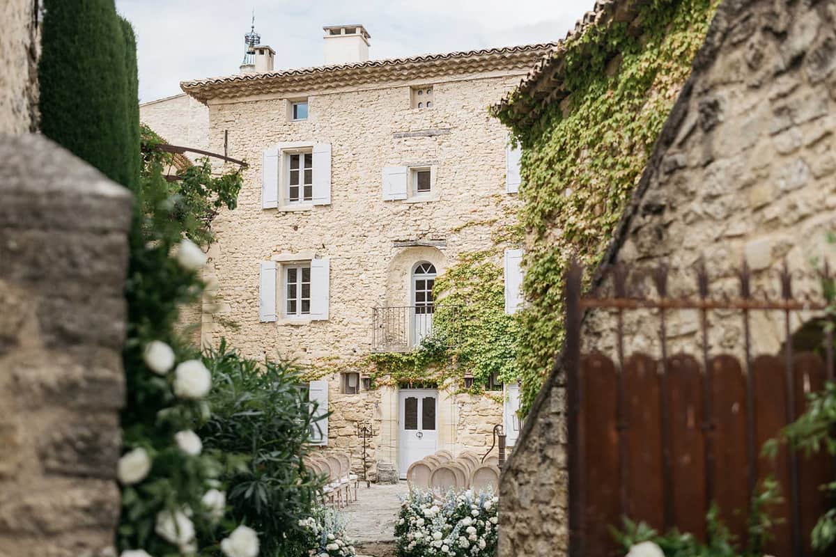 Salmon Roses and Mont Ventoux Views at Hotel Crillon le Brave