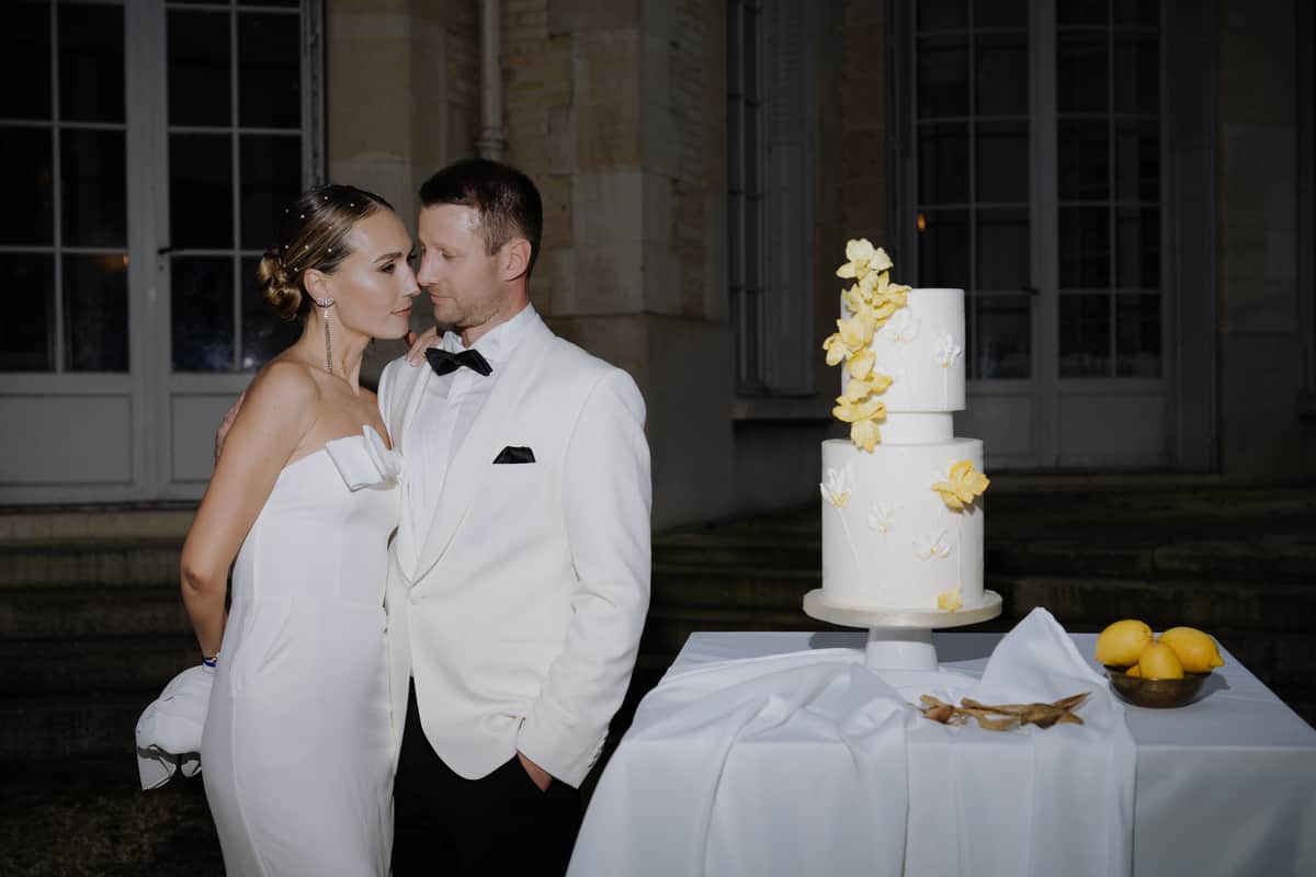 Saffron Silk and Gold Calla Lilies at Chateau de Prunay, Ile-de-France