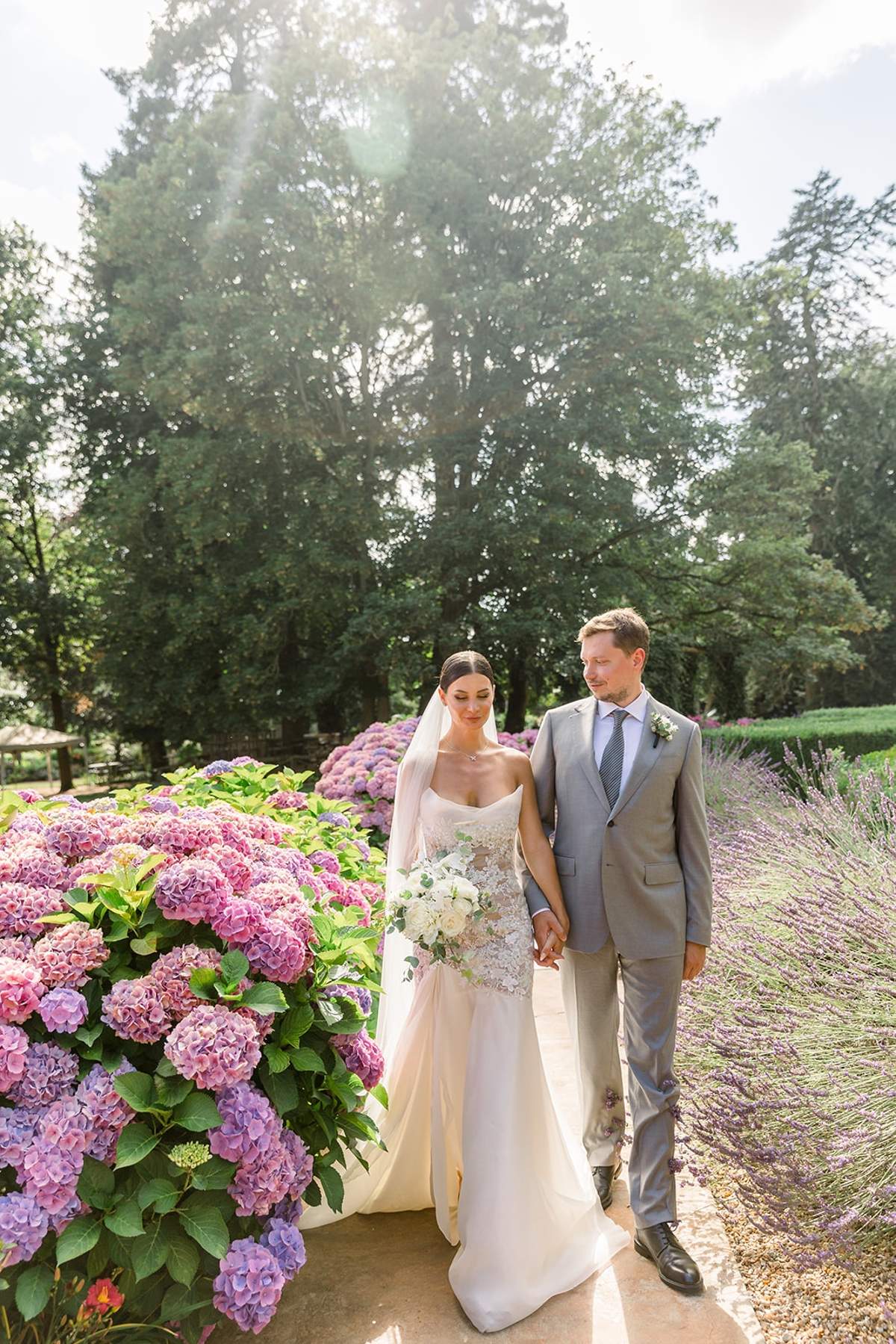Wisteria and a 2-Guest Intimate Chateau Elopement in Loire Valley: Chateau Challain