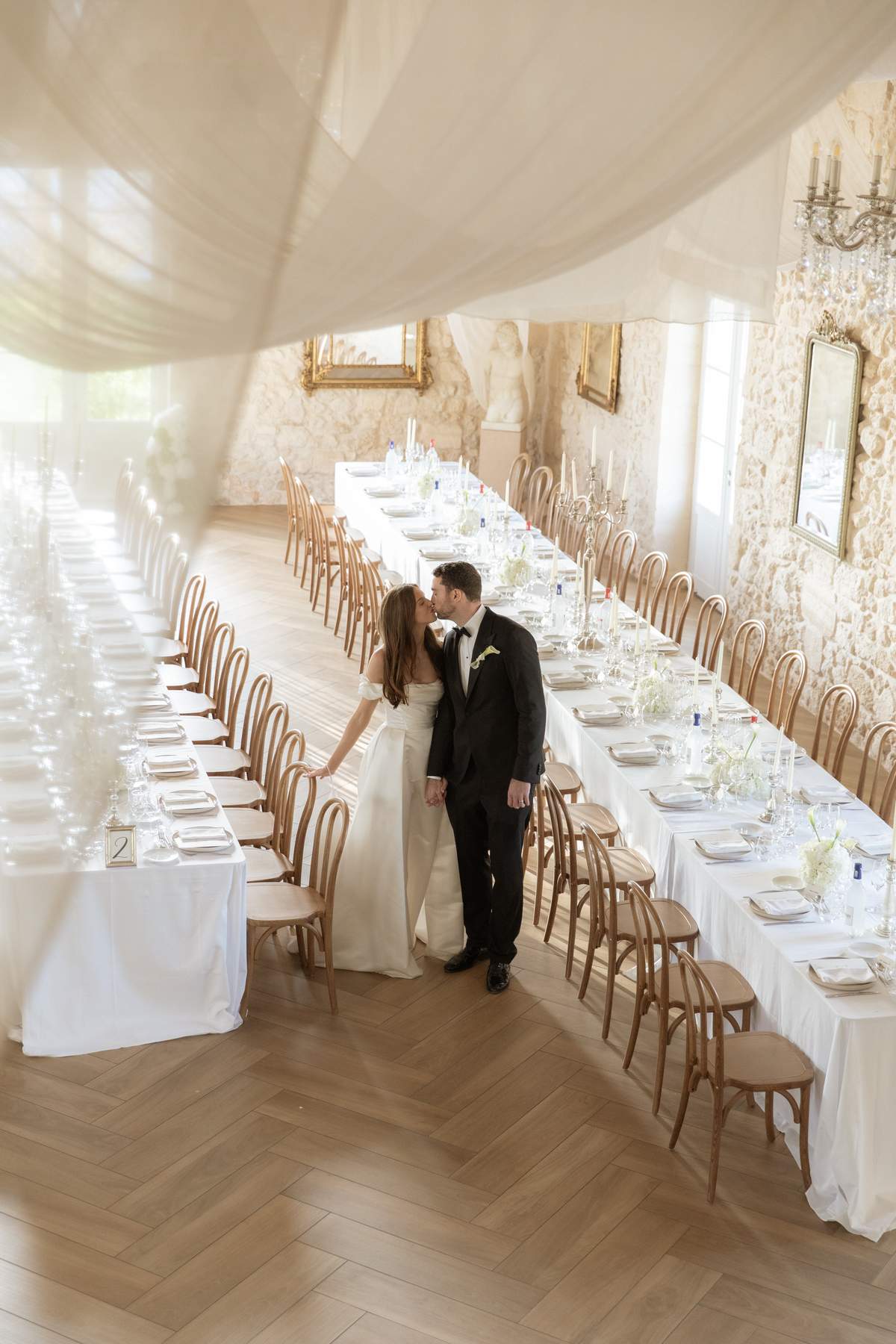 Duchess Satin and a Fully Draped Ceiling at Château Gassies, Bordeaux