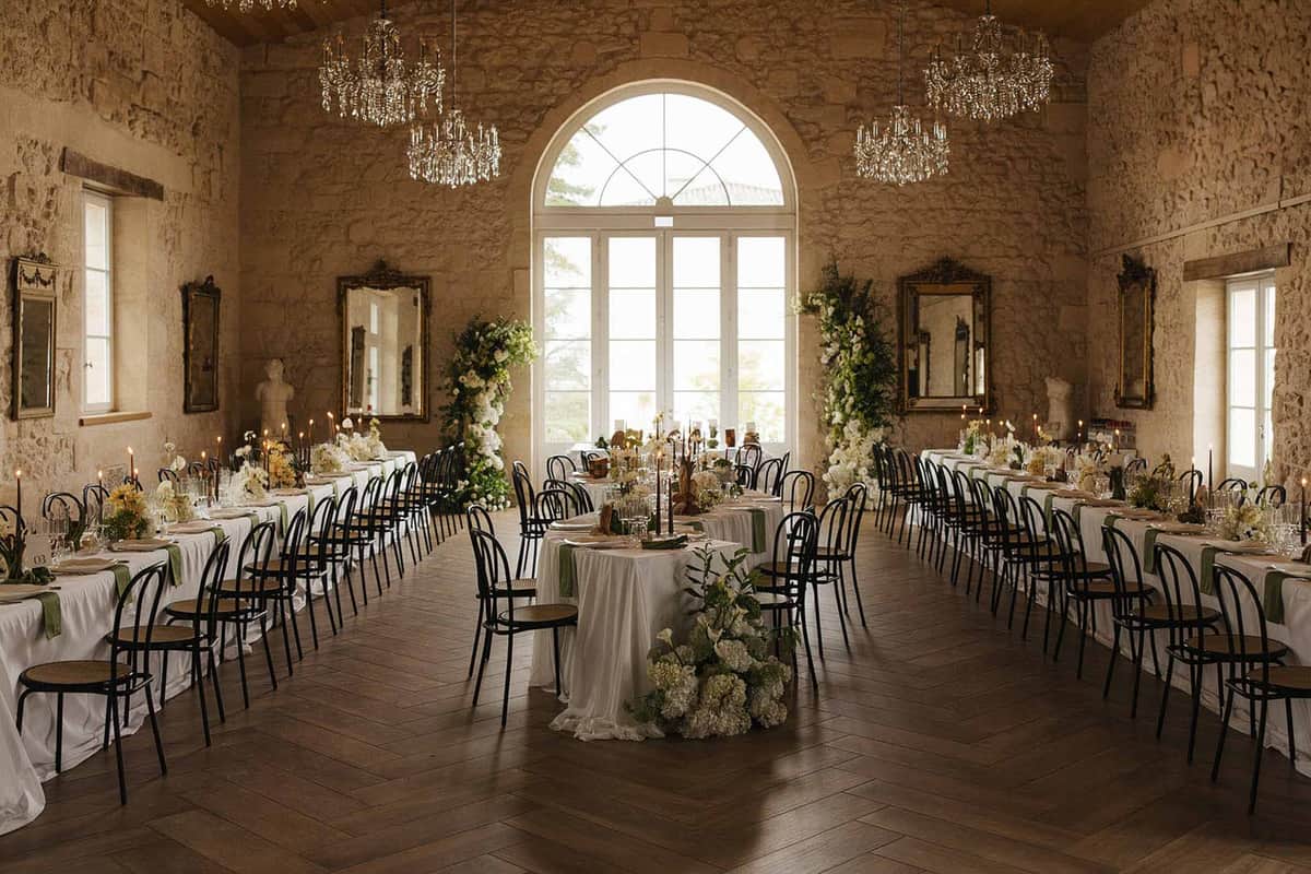 Vintage Lace and Tropical Blooms at Chateau Gassies, Bordeaux