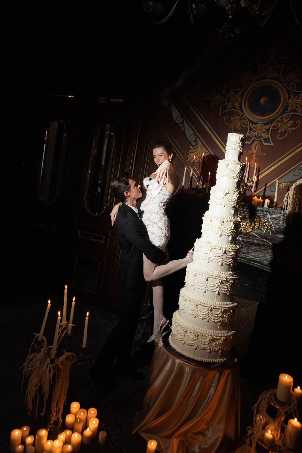 A Candlelit Parisian Wedding Editorial at La Galerie Bourbon