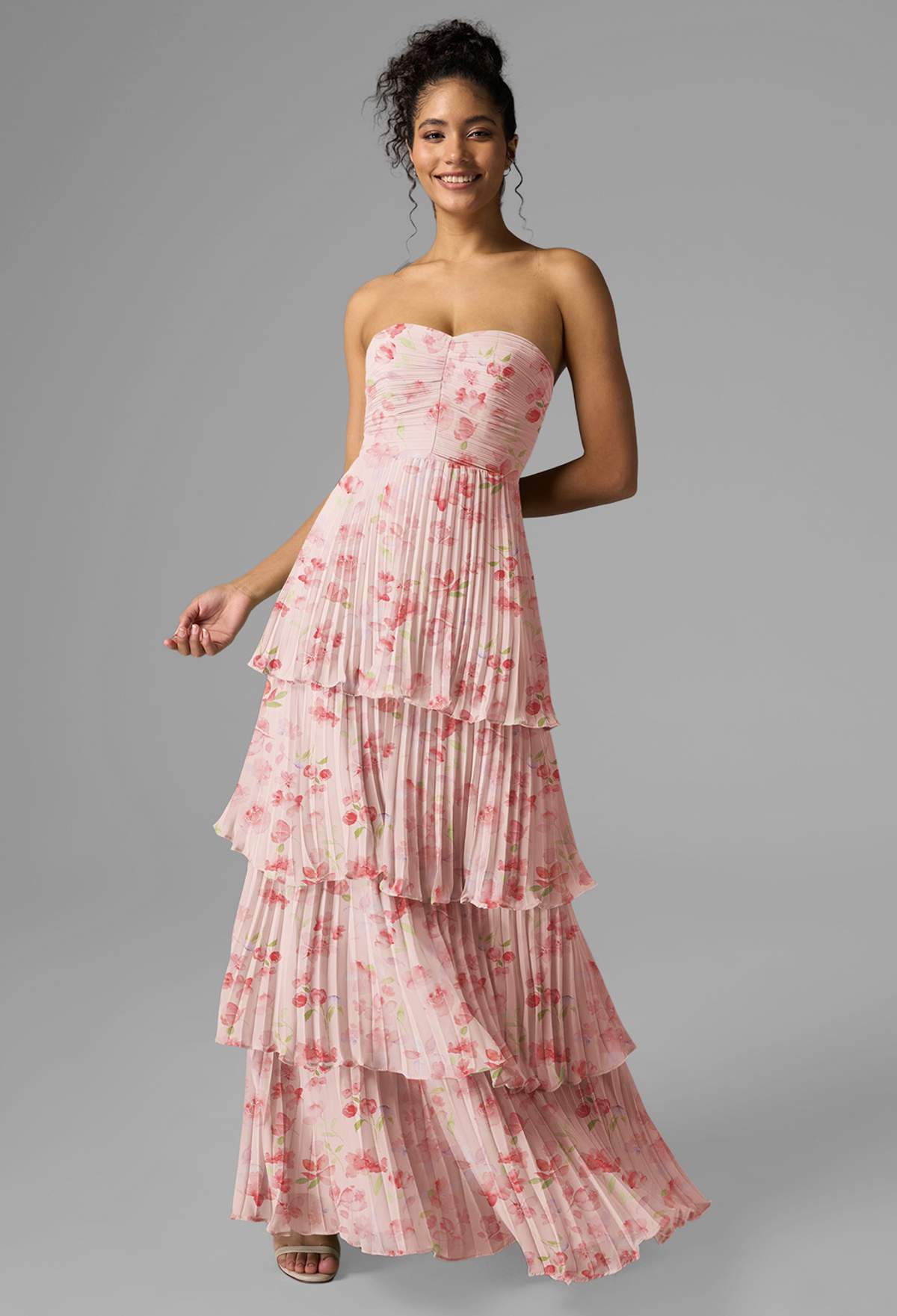 floral bridesmaid dress