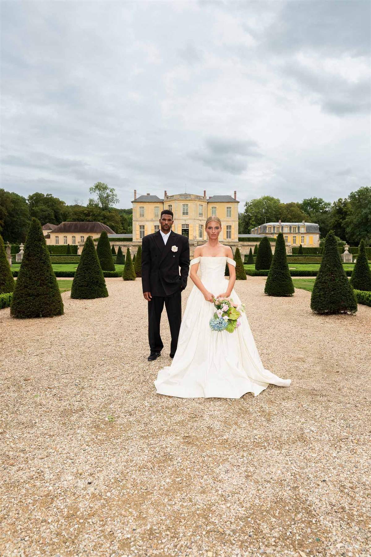Silk Taffeta Styled Shoot at Chateau de Villette near Paris