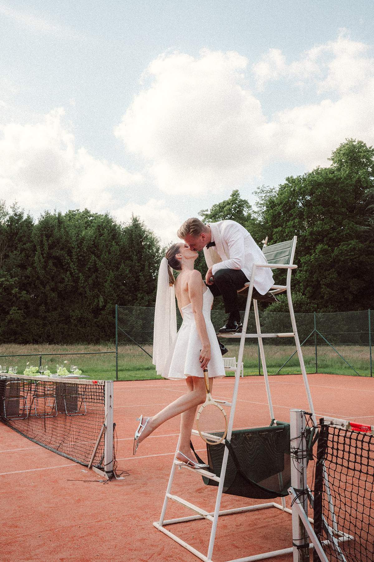 Love Rocks: A Tennis-Inspired Wedding Editorial at Château d'Emines