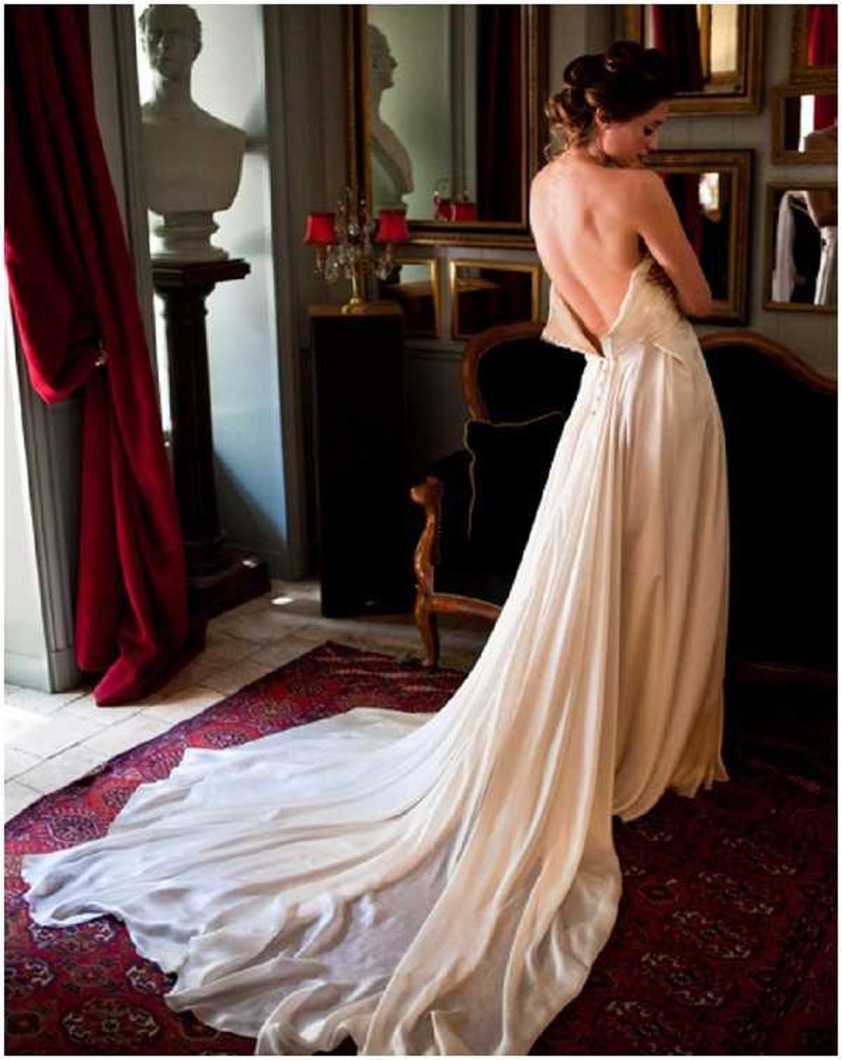 elegant French wedding dress