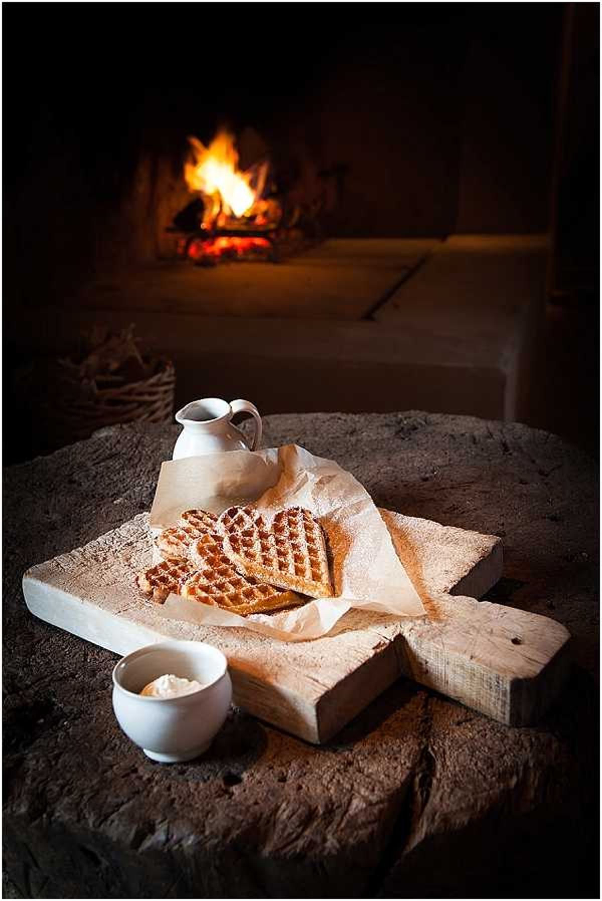 heart shaped waffles
