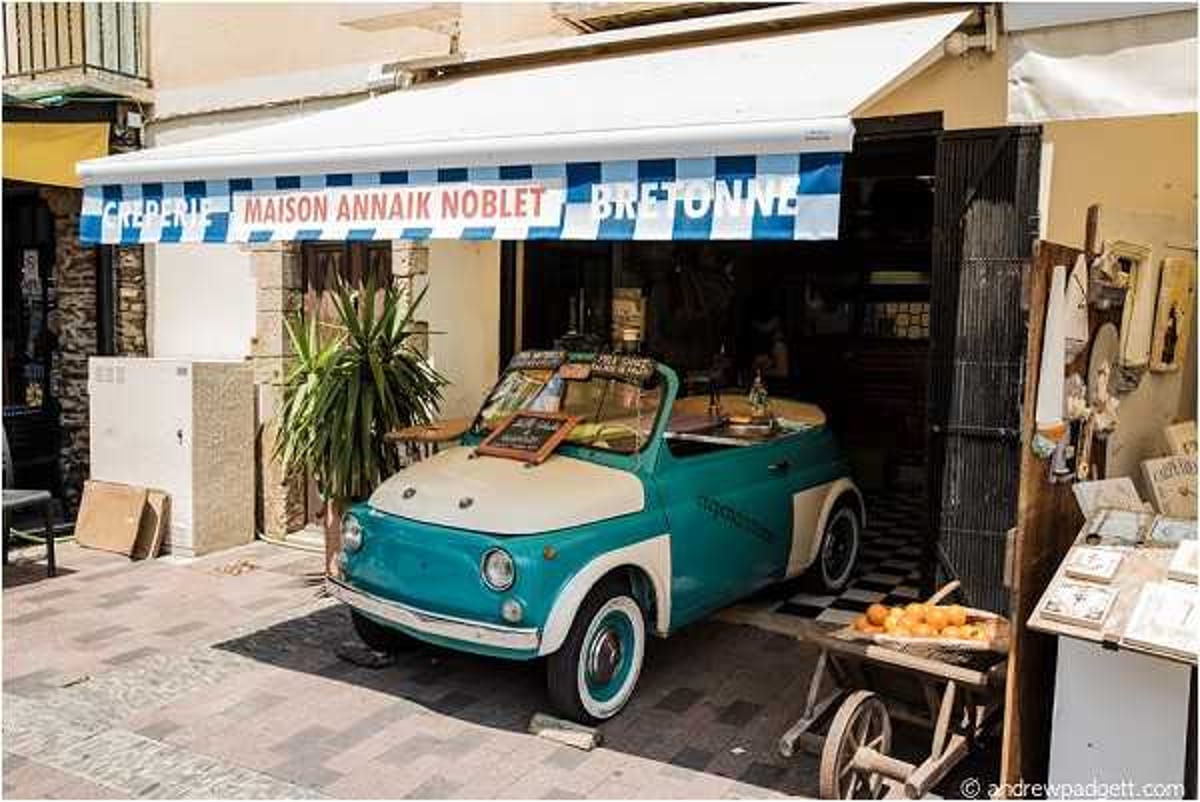 cute mint car in France