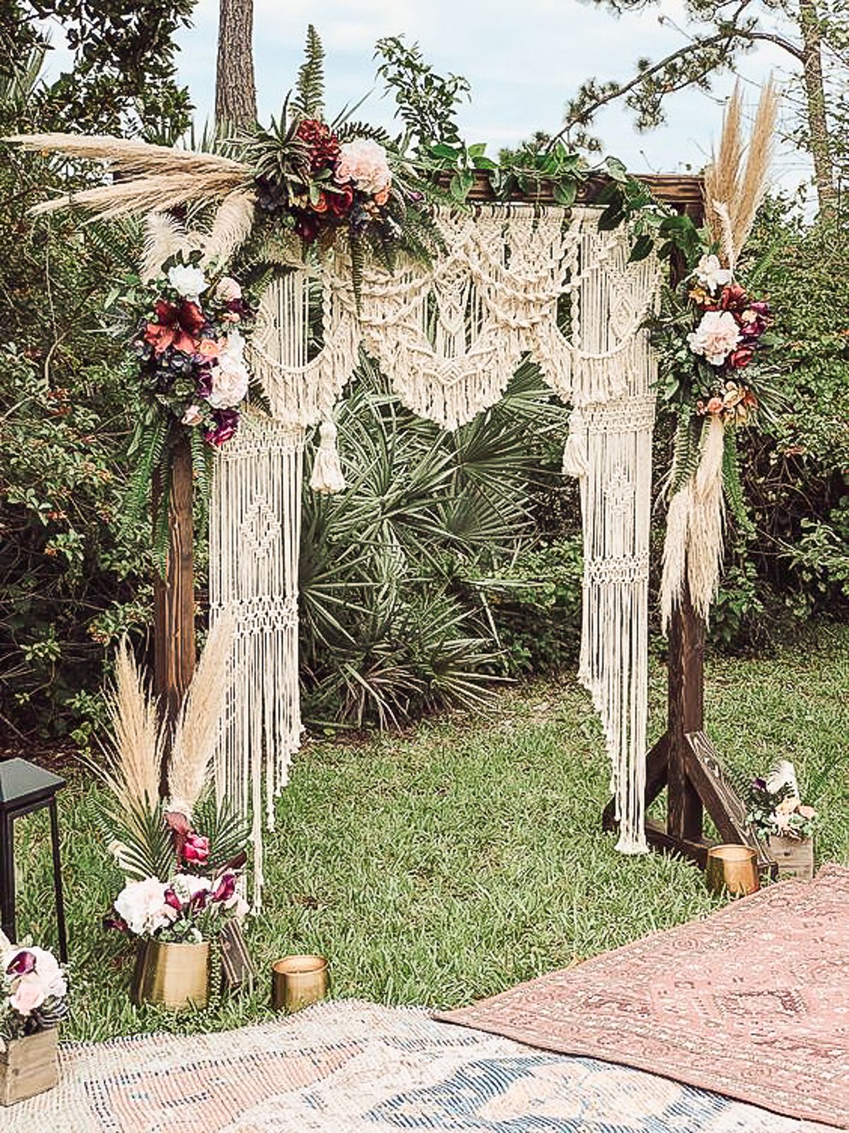 Macrame deco Arch boho wedding