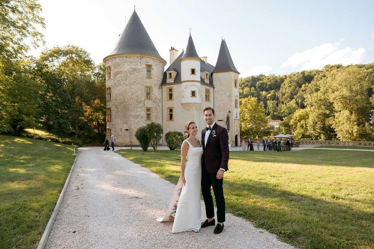 Burgundy and Coral at Chateau Saint-Martory, Occitanie