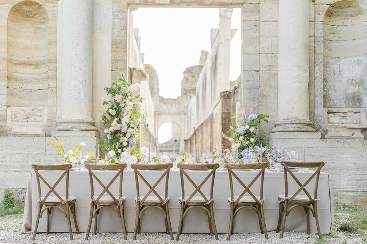 Couple portrait at Chateau de Fere photographed by Julie Chef Photography