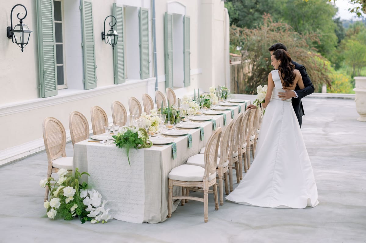 Rosebushes, Ivory, and Victorian Stone at Chateau Pimo, Provence