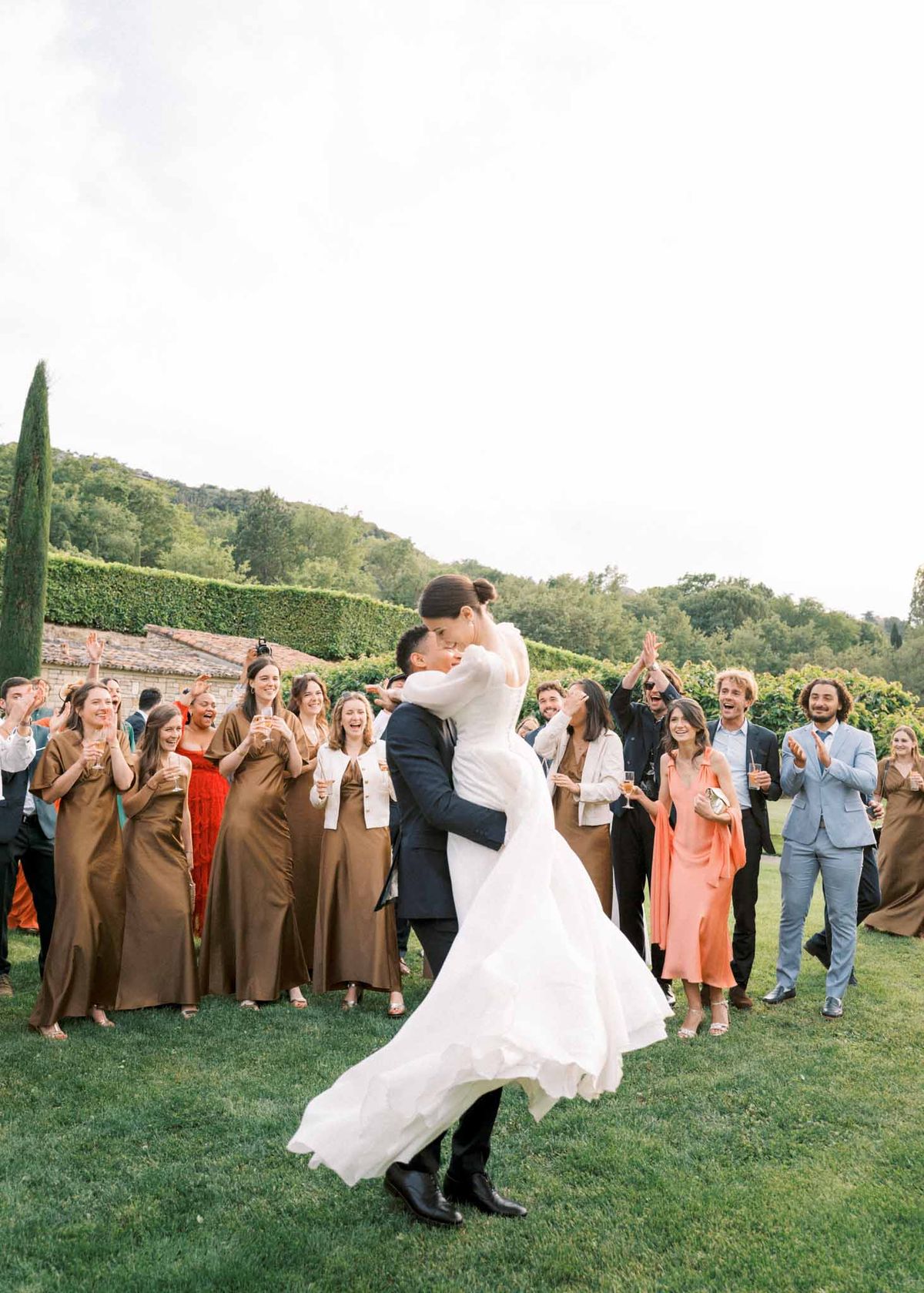 Wedding ceremony in the French countryside