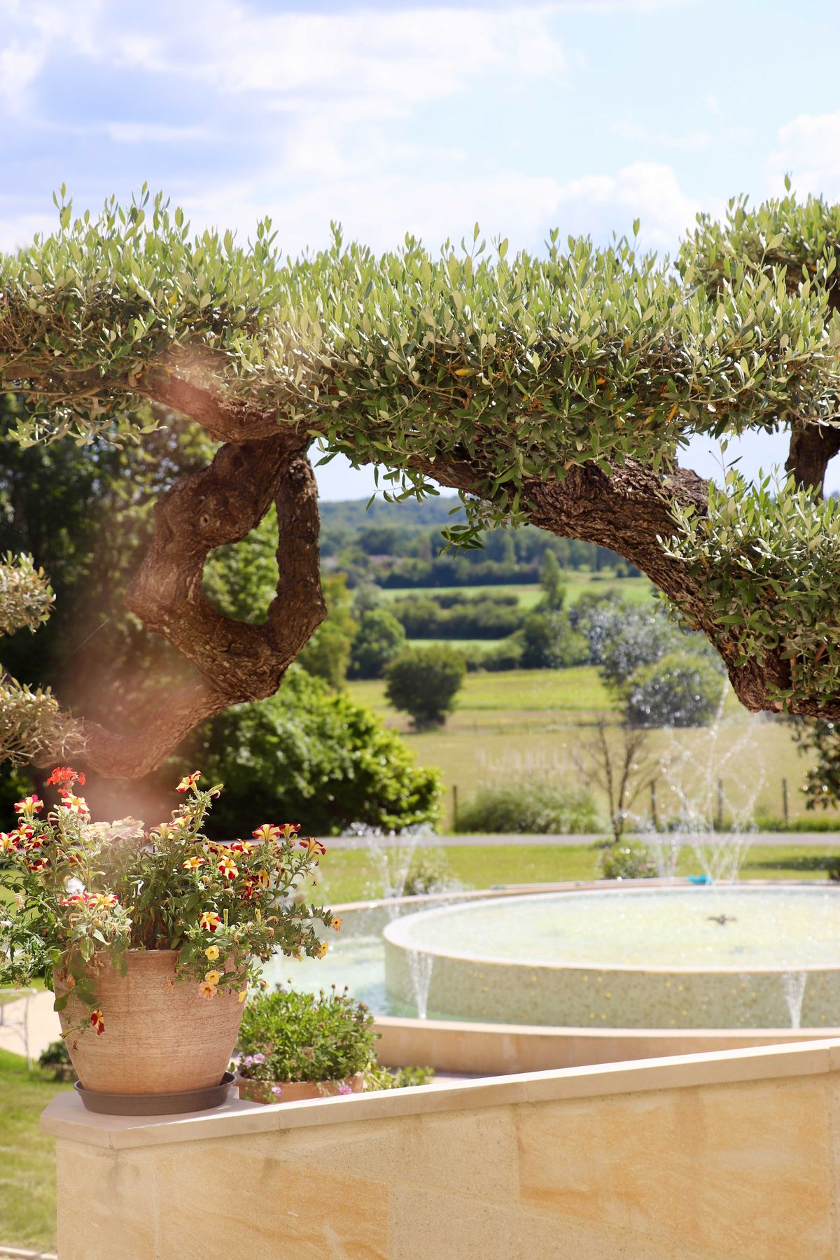 Exterior of in the French countryside