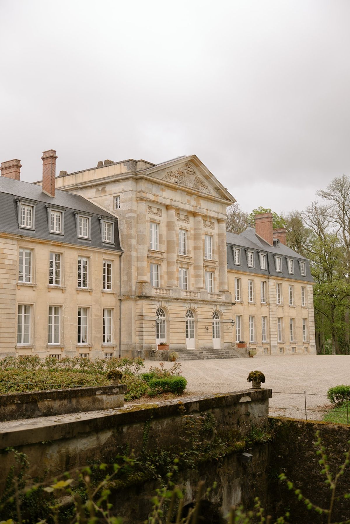 Chateau de Courtomer exterior facade, Normandy