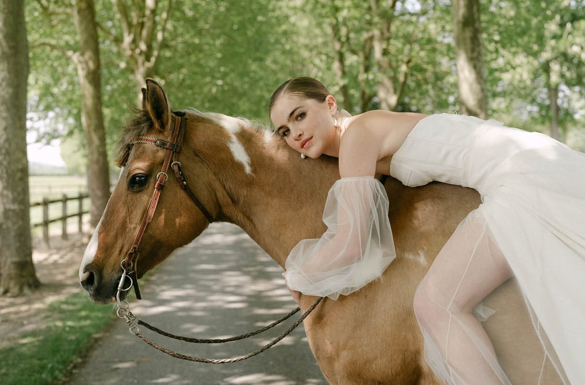 Maite Bailleul Couture in Full Bloom at Chateau de Sainte Claire