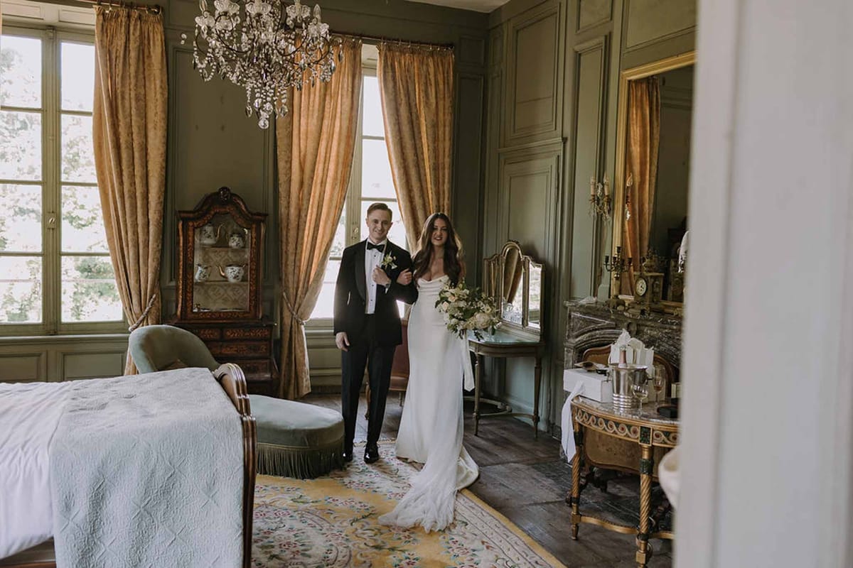 Bride and groom portrait