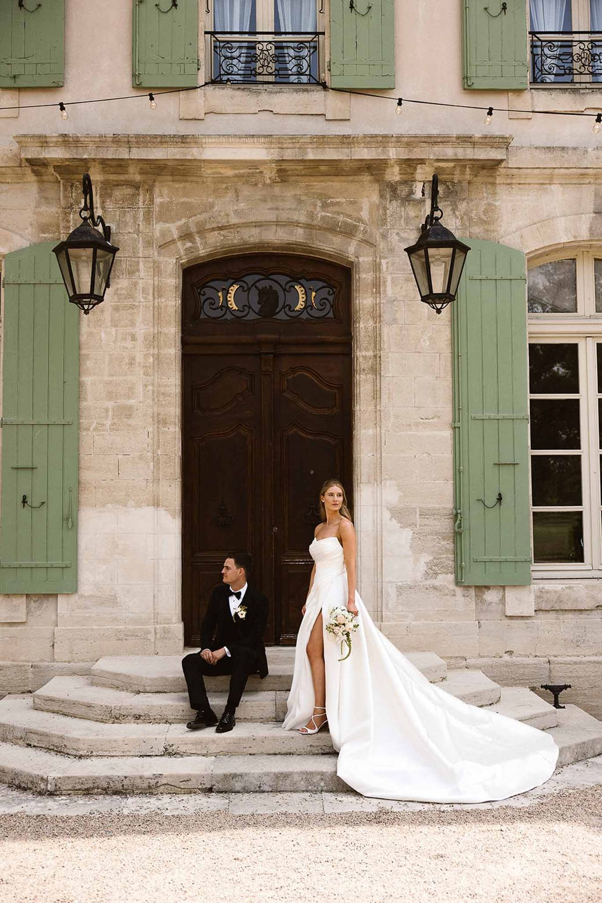 Bride and groom portrait