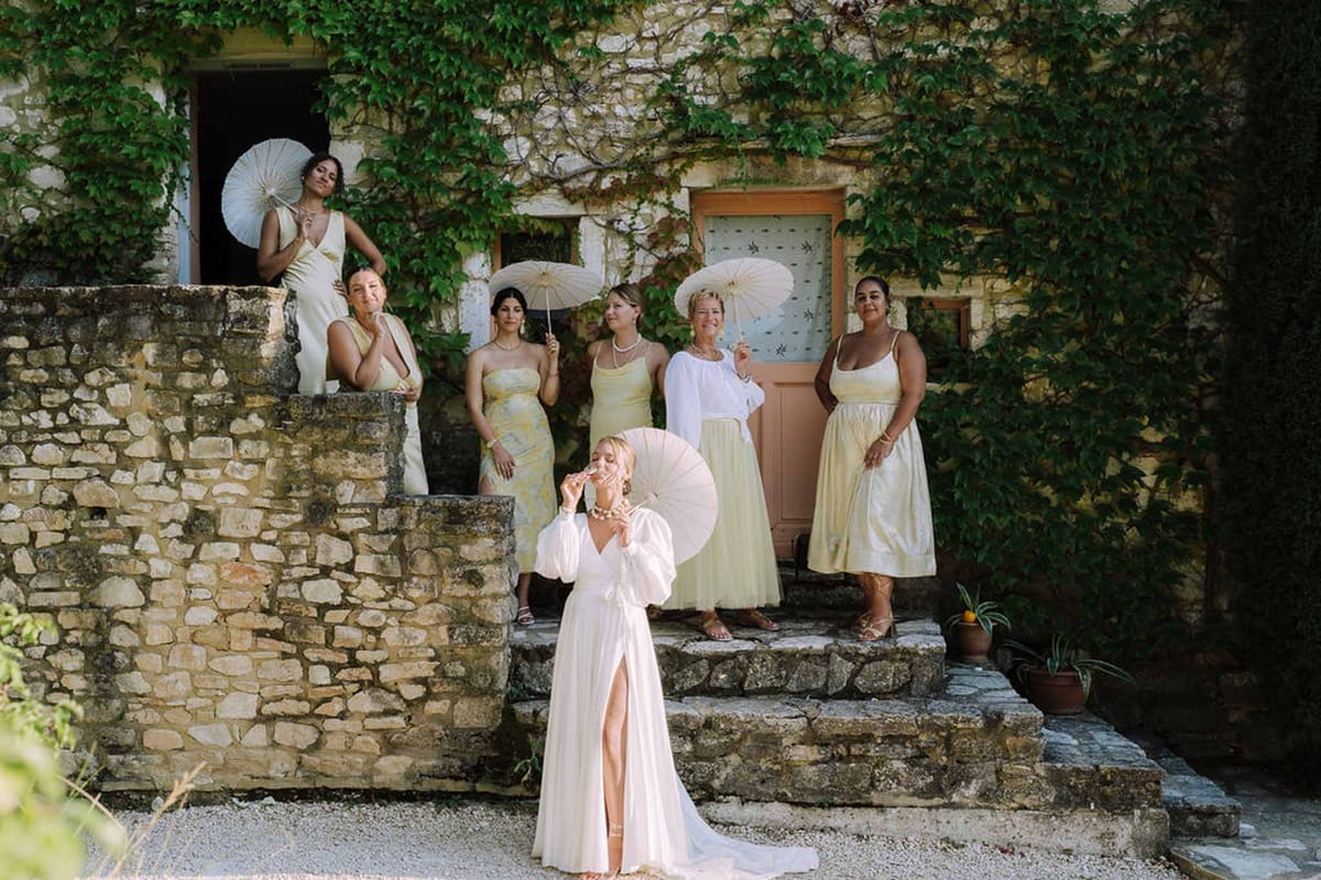 Wedding reception in the French countryside