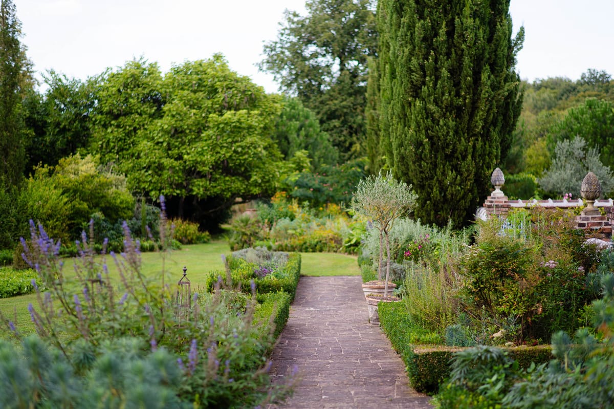 Exterior of in a garden