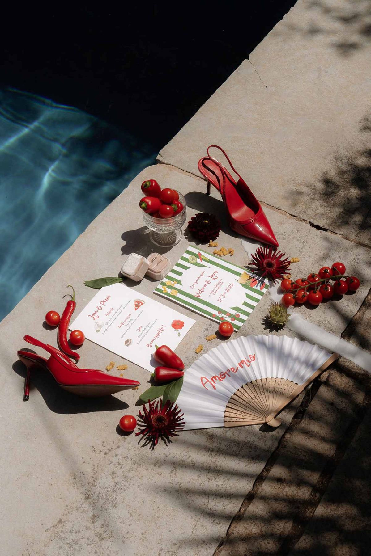 Flat lay of
