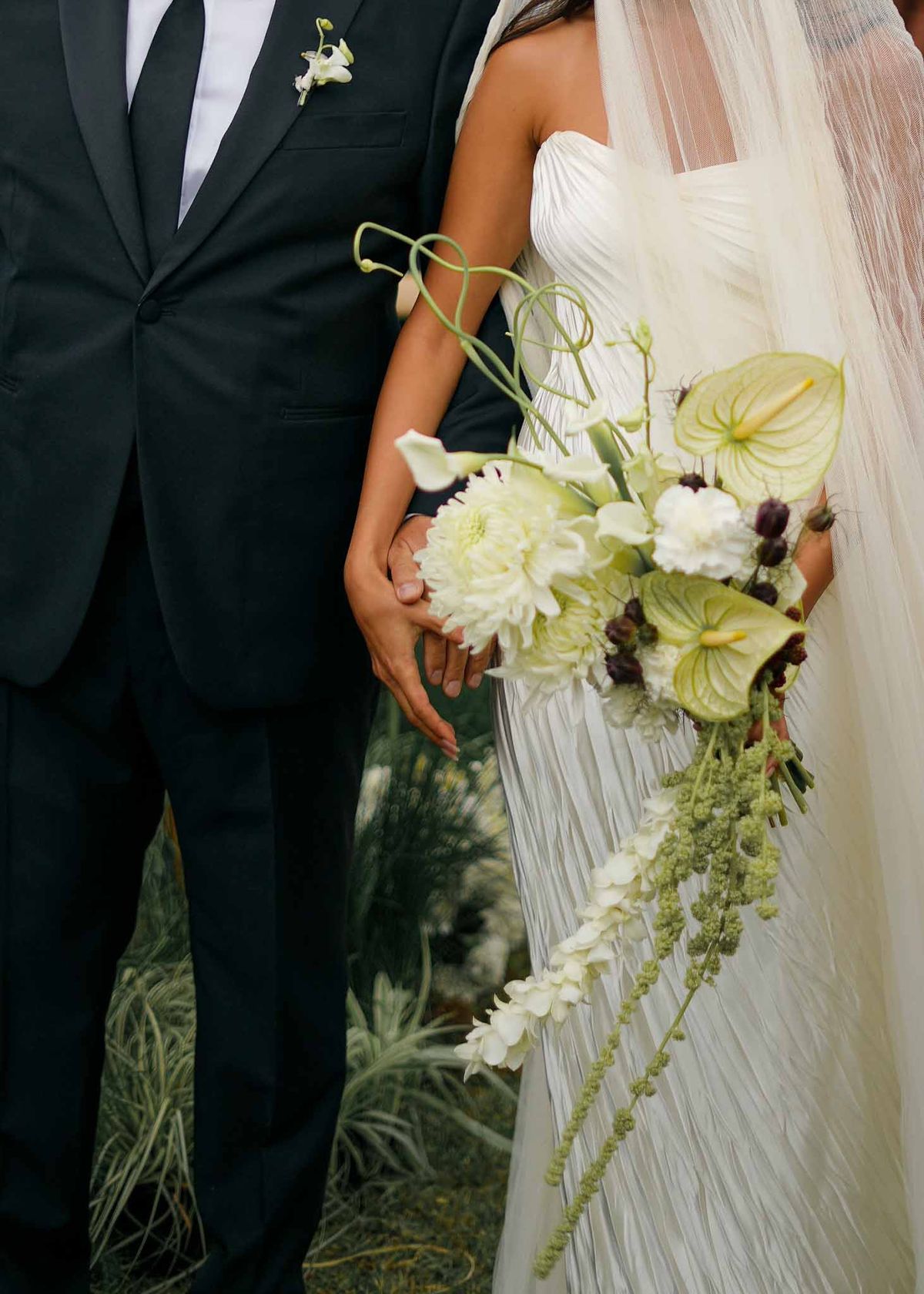 Bride and groom portrait