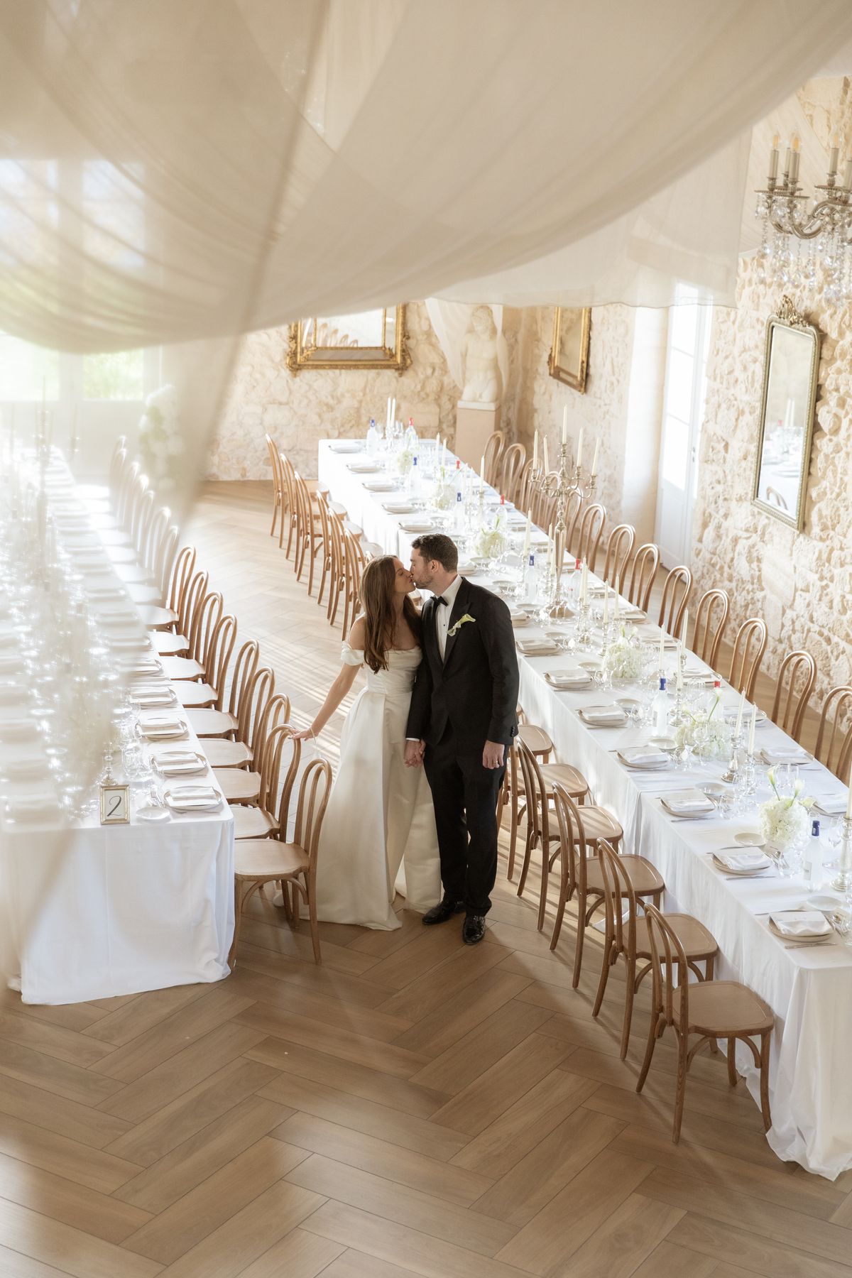 Duchess Satin and a Fully Draped Ceiling at Château Gassies, Bordeaux