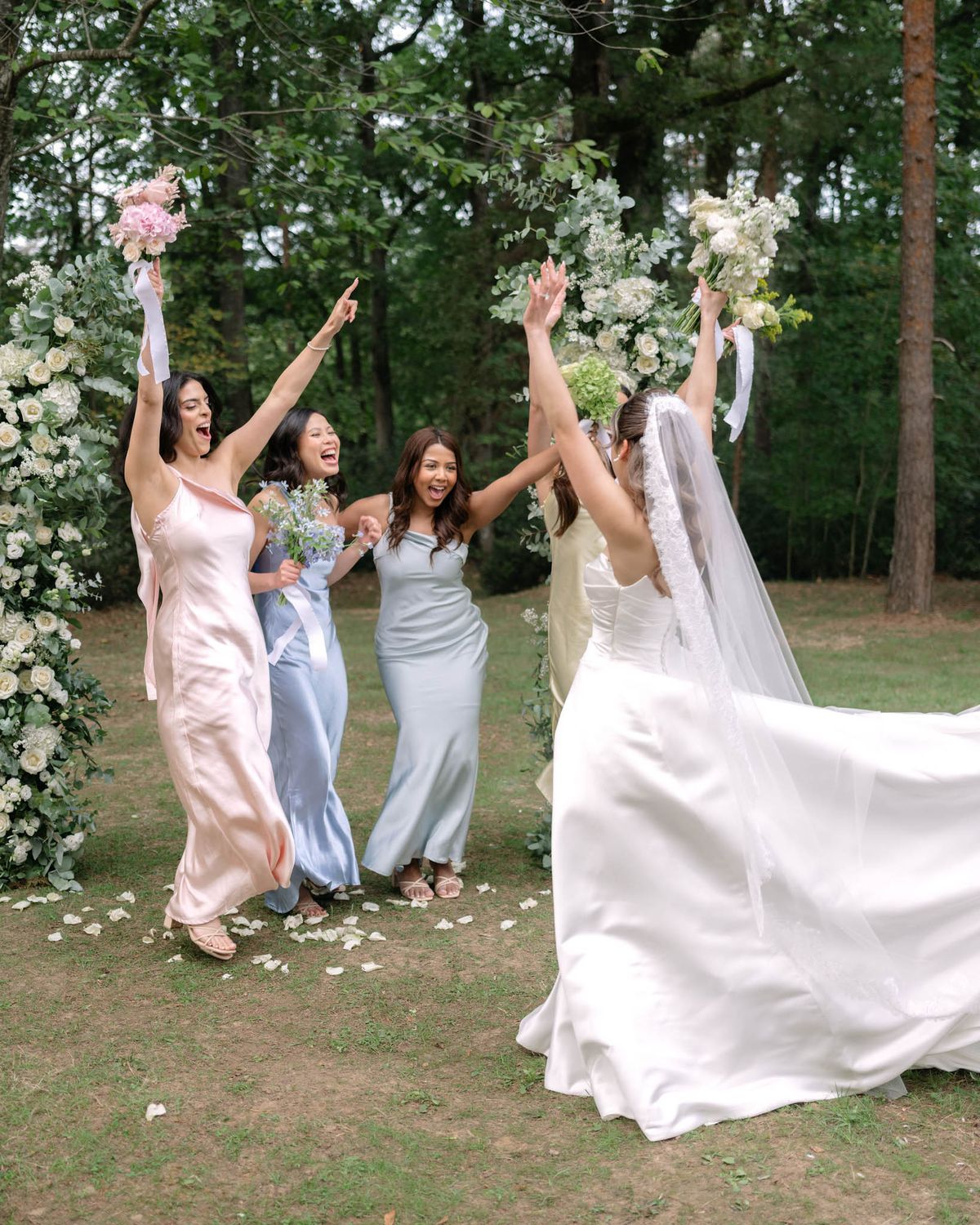 Bridal Party at Domaine le Castelet — Lisa and David