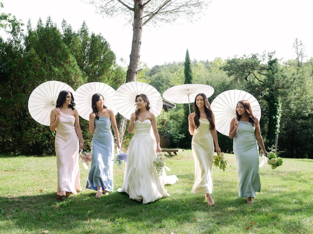 Bridal Party at Domaine le Castelet — Lisa and David