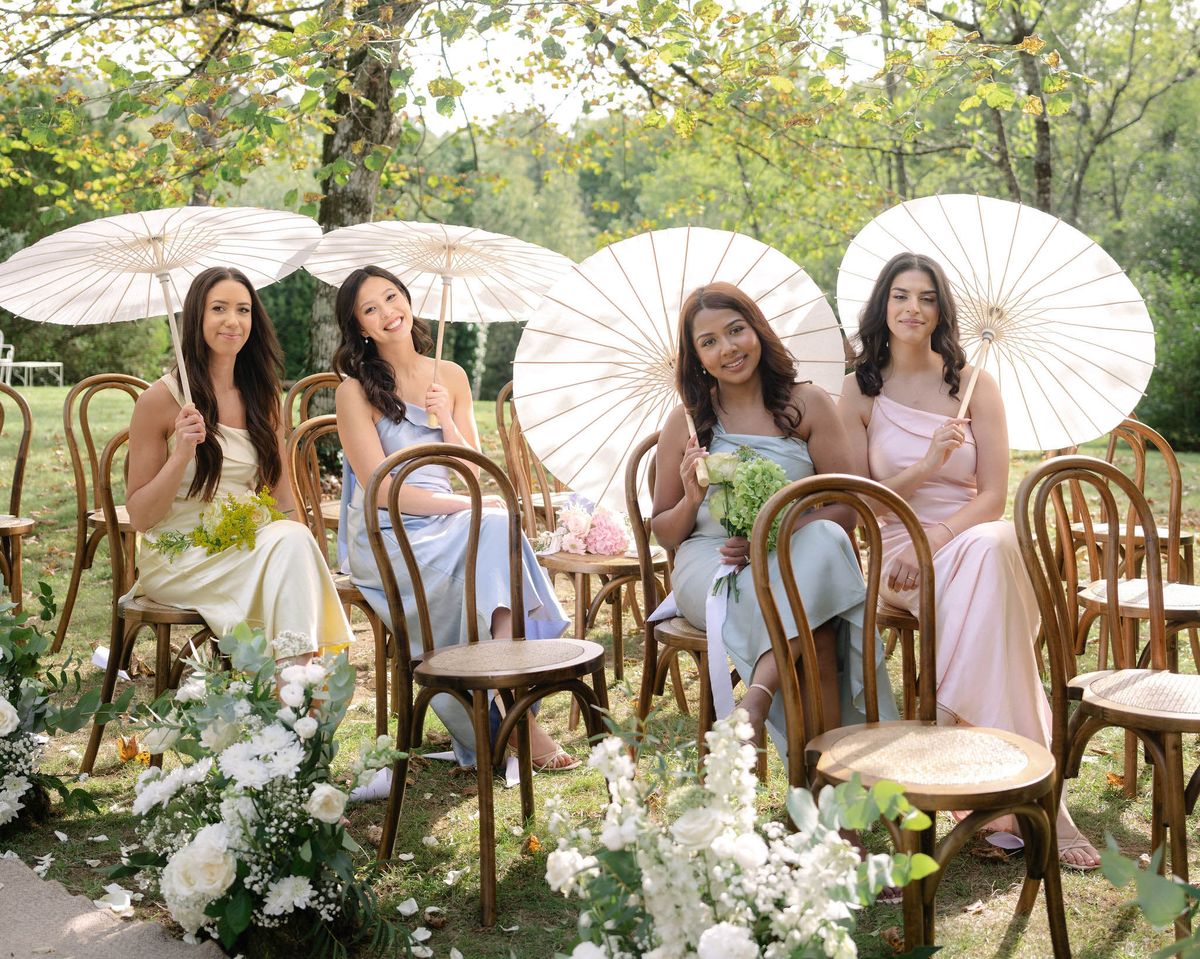 Bridal Party at Domaine le Castelet — Lisa and David
