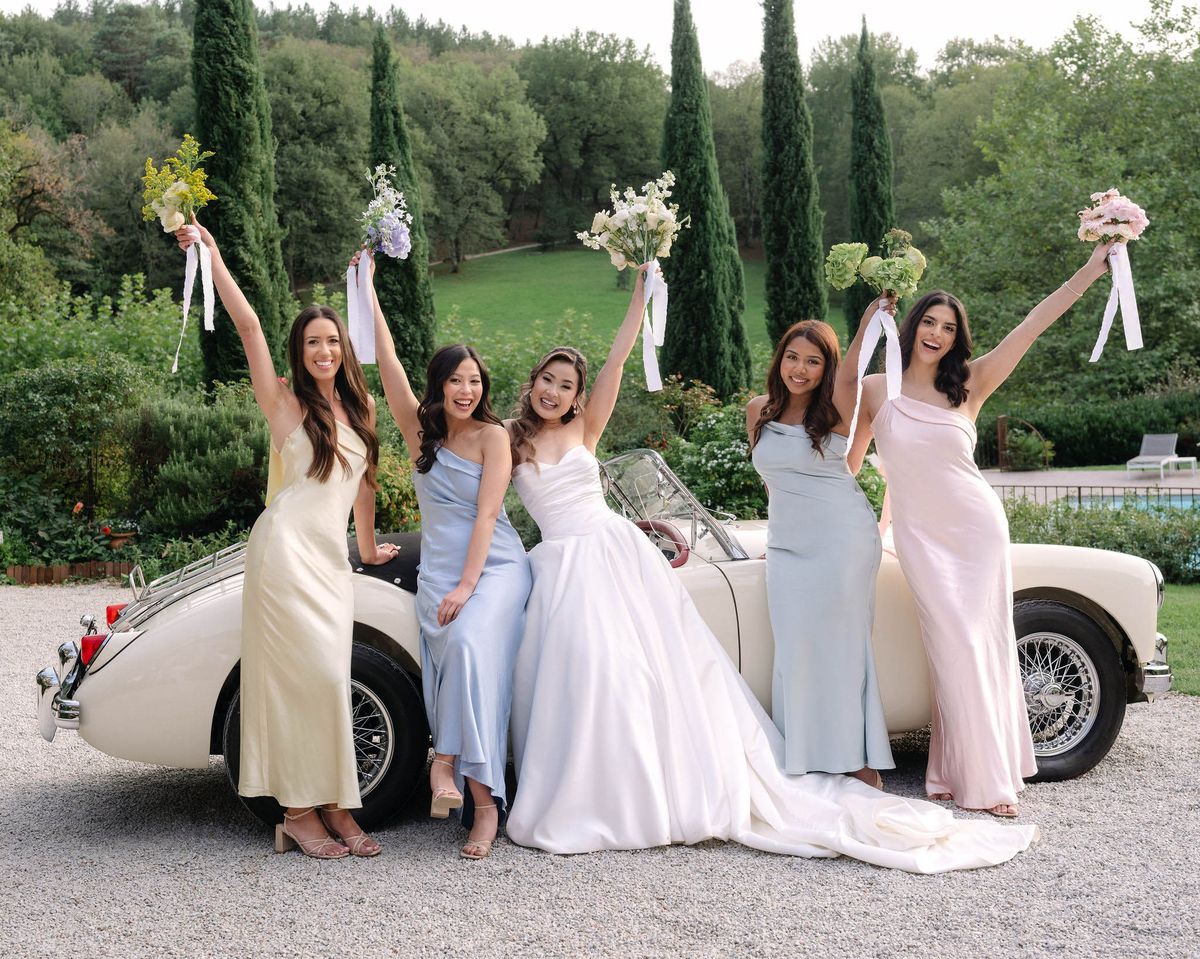 Bridal Party at Domaine le Castelet — Lisa and David