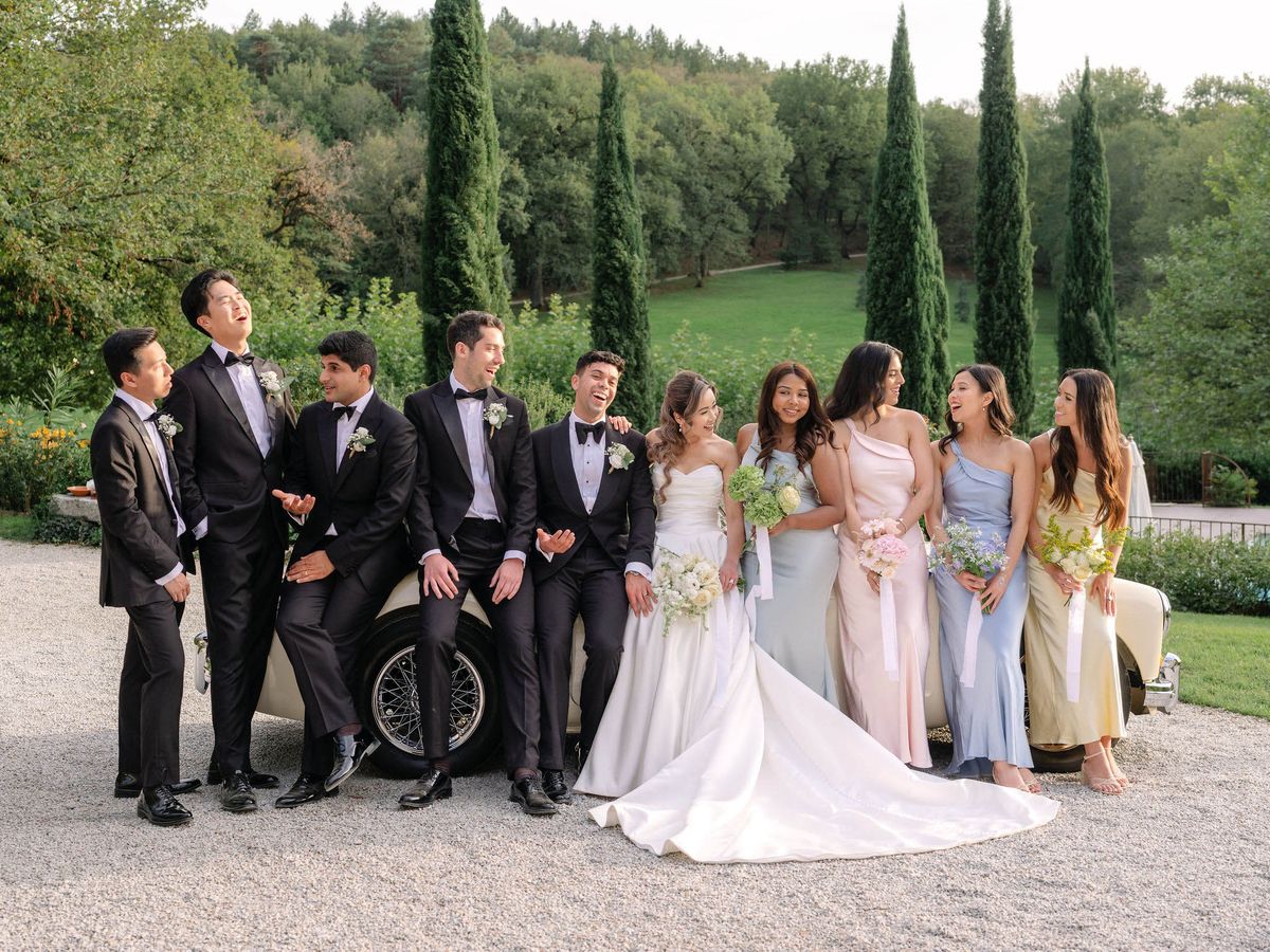 Bridal Party at Domaine le Castelet — Lisa and David