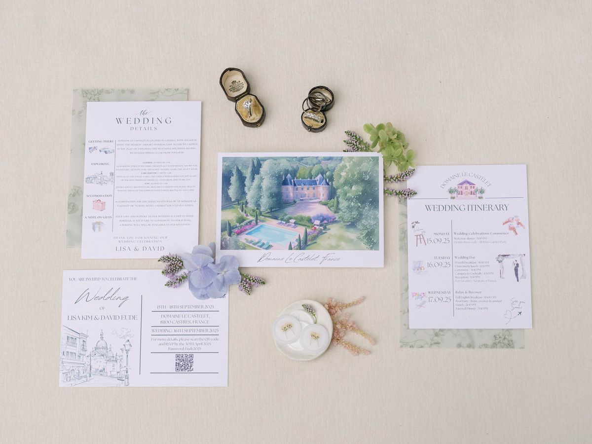 Flat Lays at Domaine le Castelet — Lisa and David