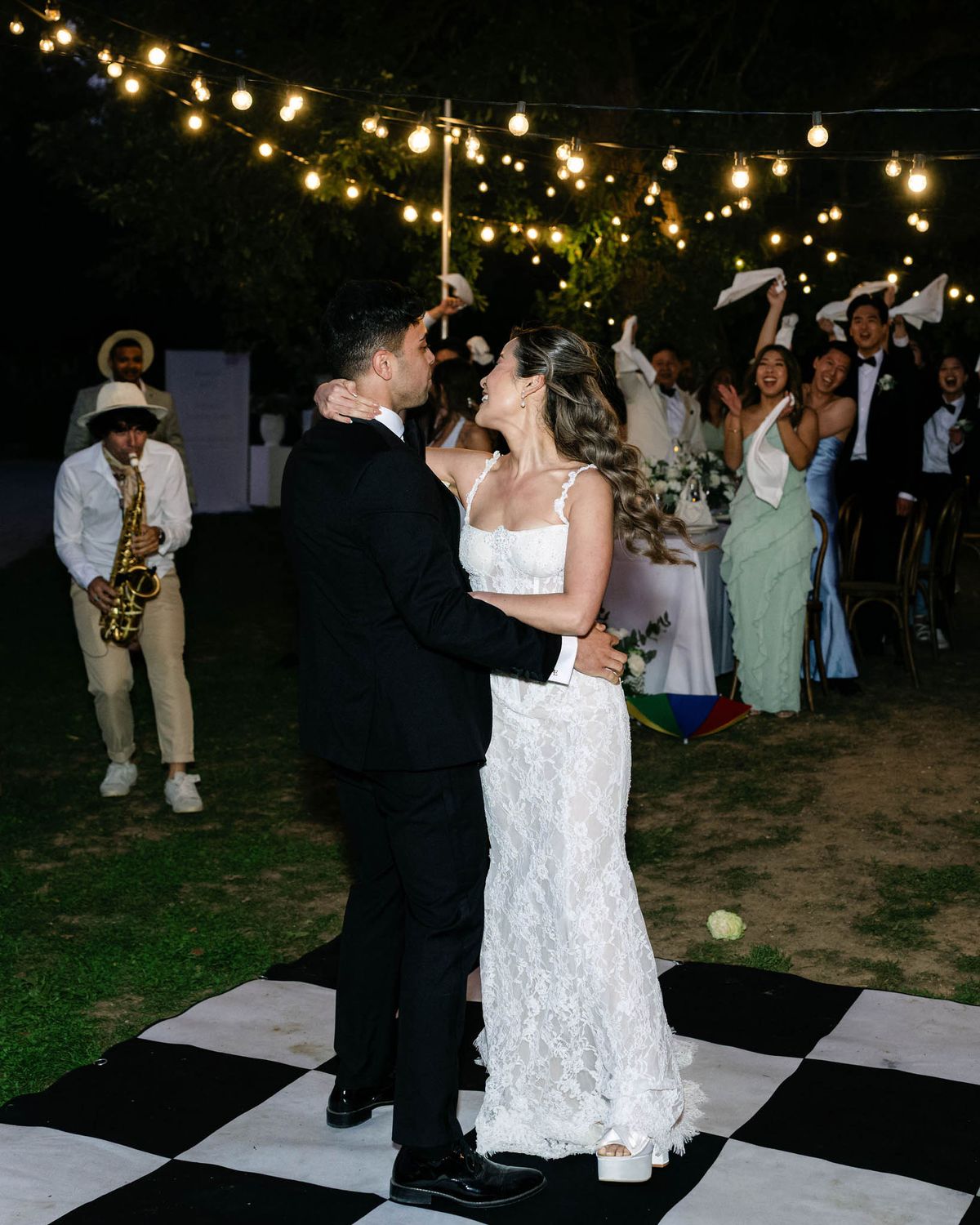 Reception at Domaine le Castelet — Lisa and David