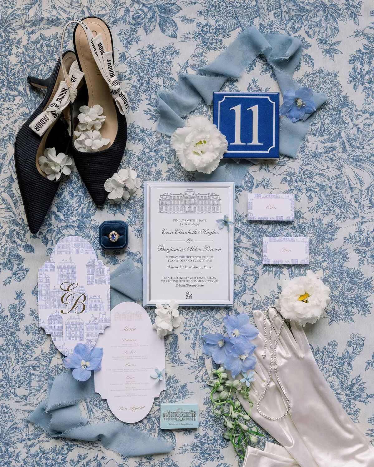 Flat lay of