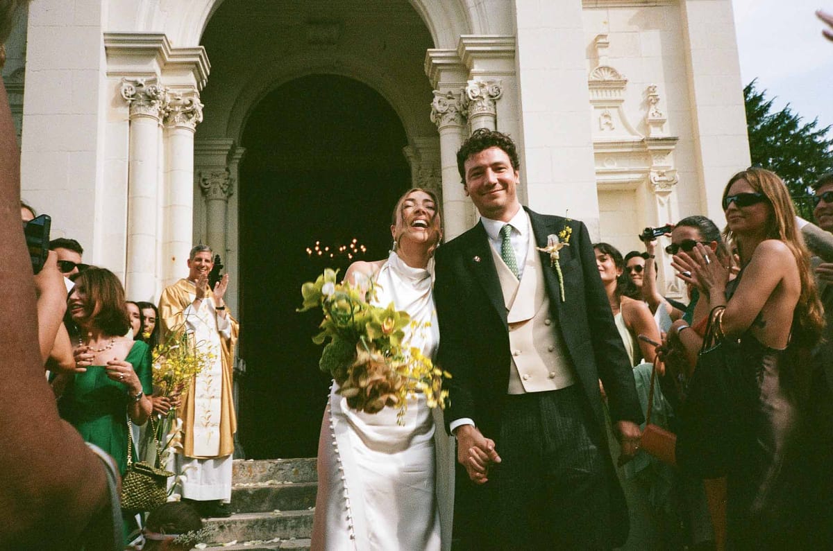 Wedding ceremony in a chapel