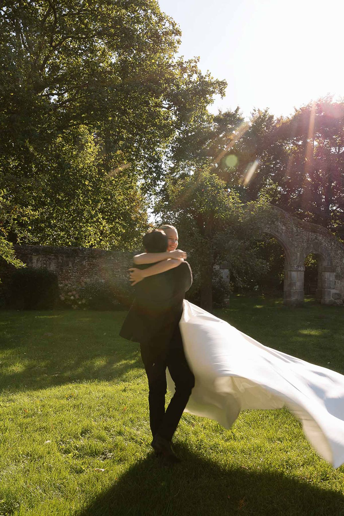 Bride and groom portrait
