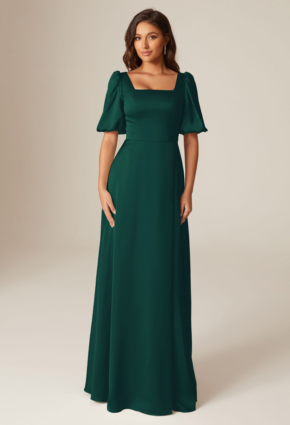 green bridesmaid dress