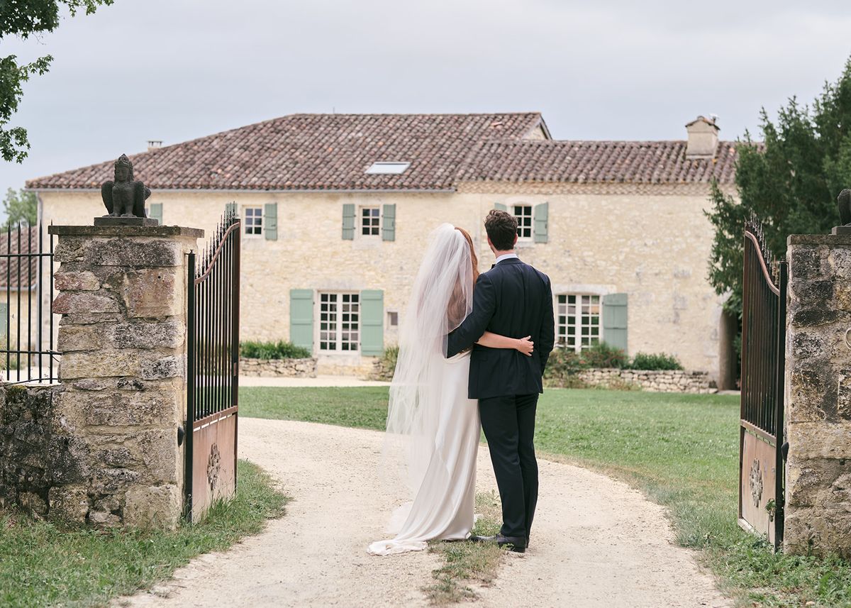 Bride and groom portrait