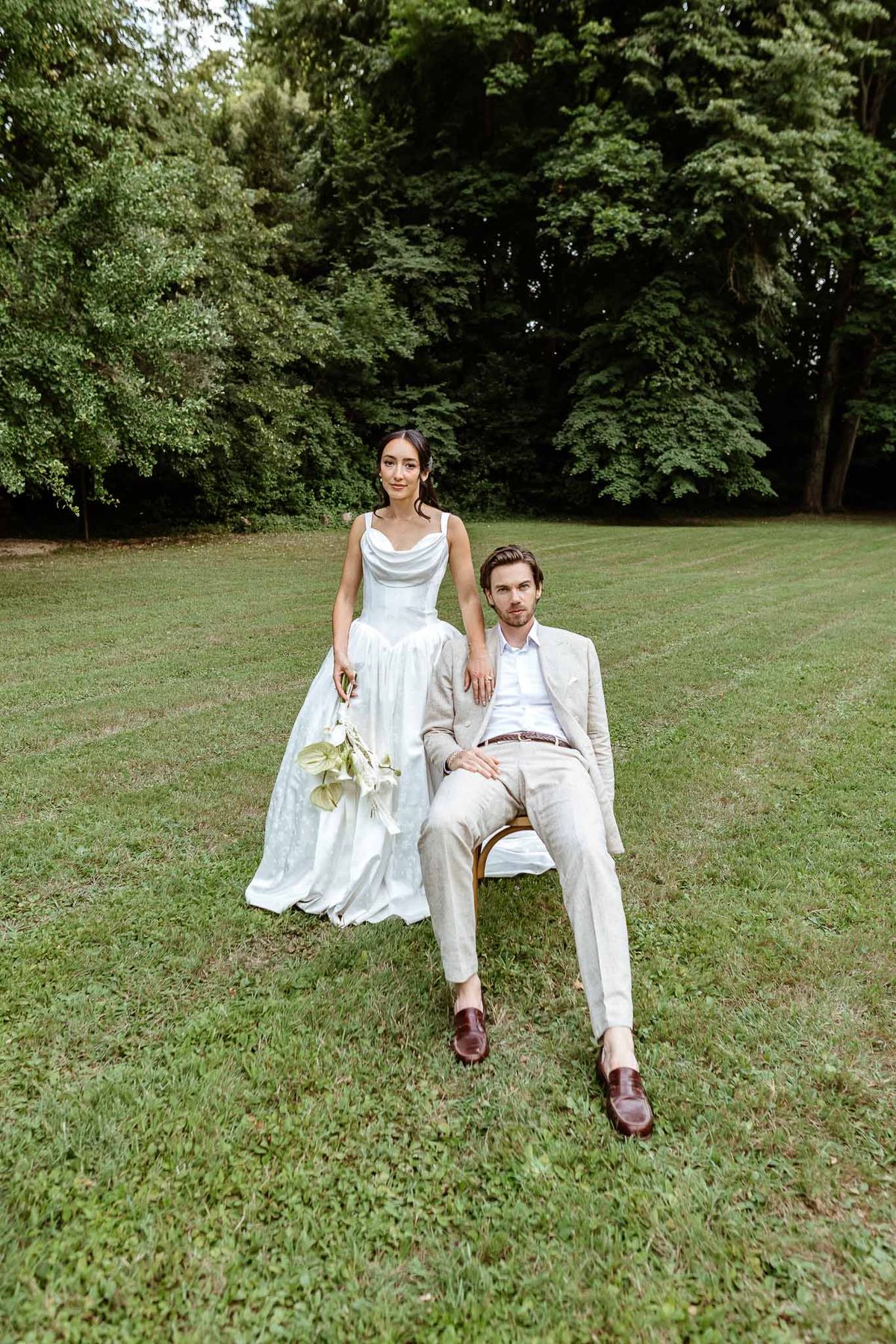 Bride and groom portrait