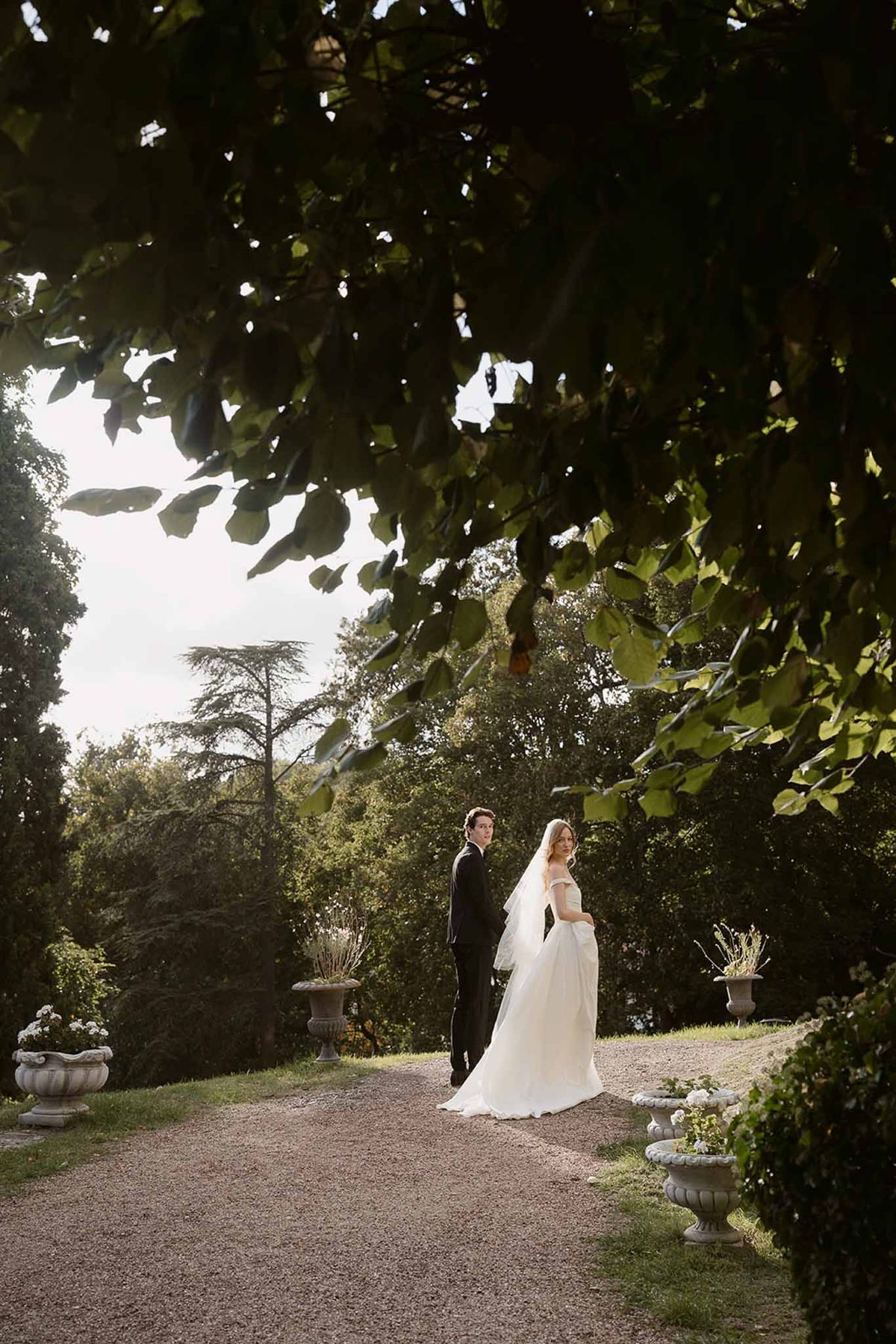 Bride and groom portrait
