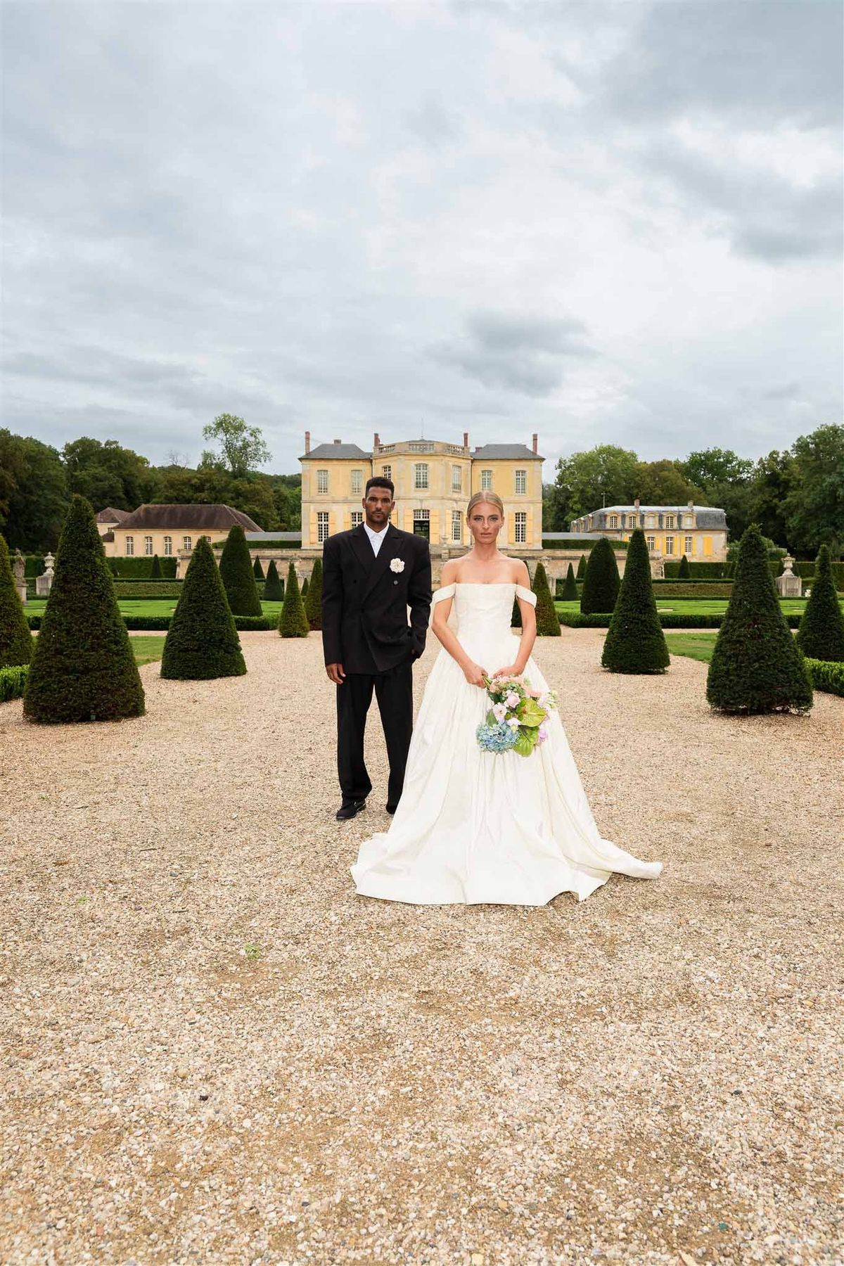 Silk Taffeta Styled Shoot at Chateau de Villette near Paris