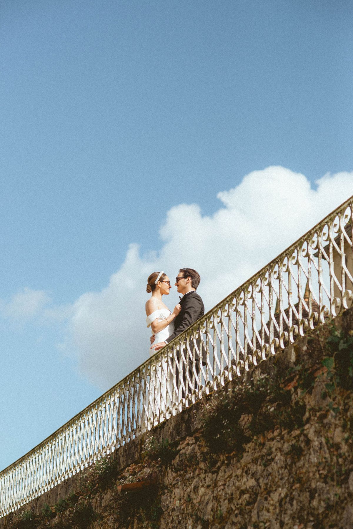 Couple portrait at Chateau de Campet